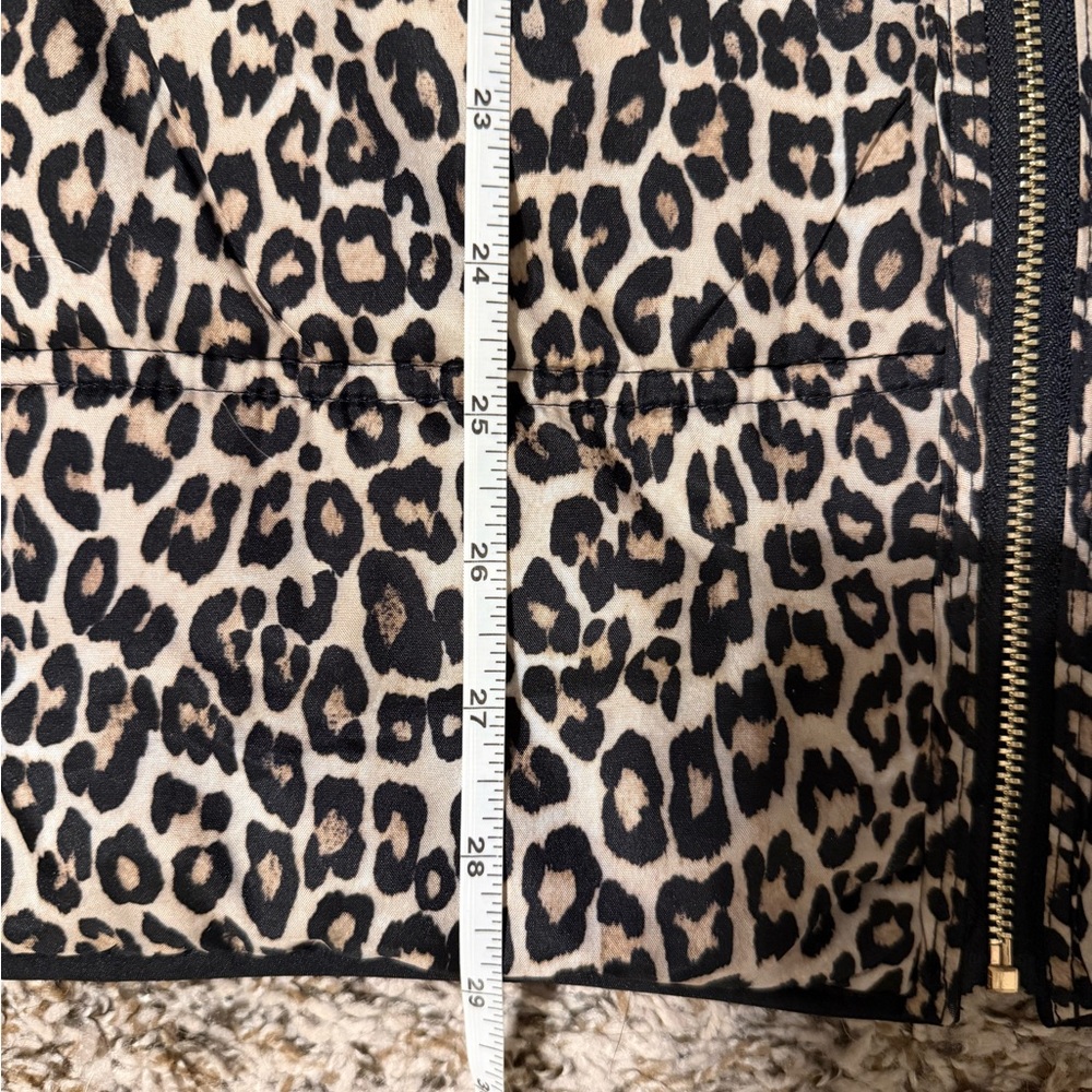 Chico's Black and Tan Animal Print Reversible  Vest Size 4/20 - Picture 10 of 11
